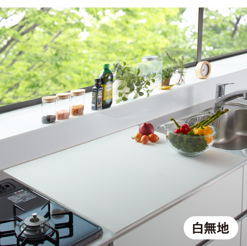 ふわピタ！フルサイズシリコン調理台マット 60×40cm