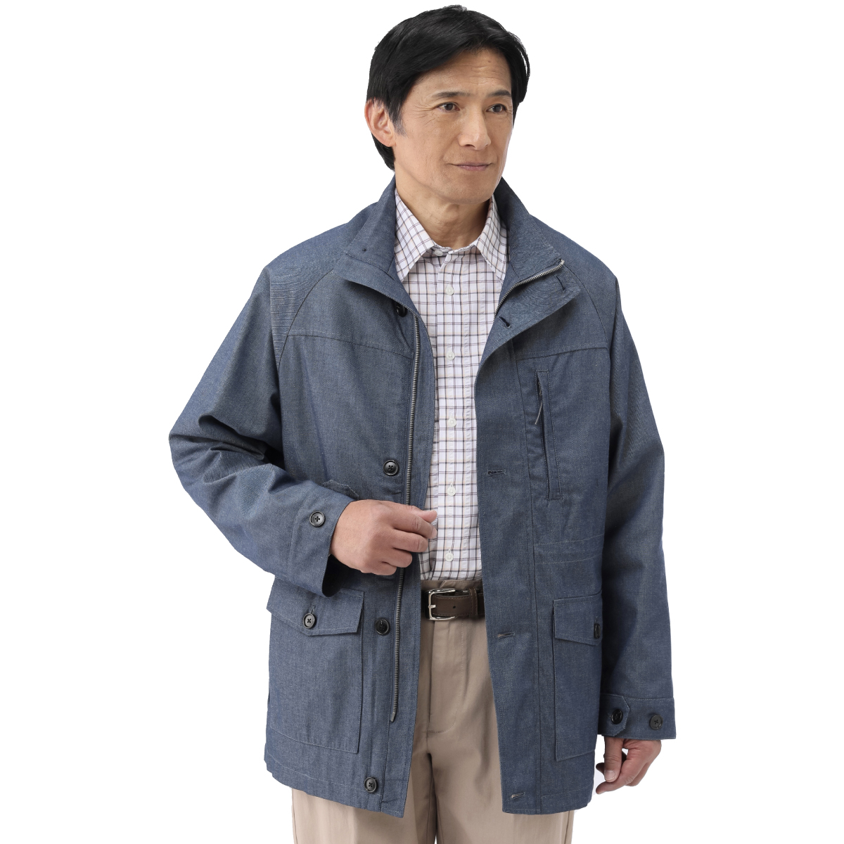 〈ピエルッチ〉6ポケットデニムトラベルジャケット