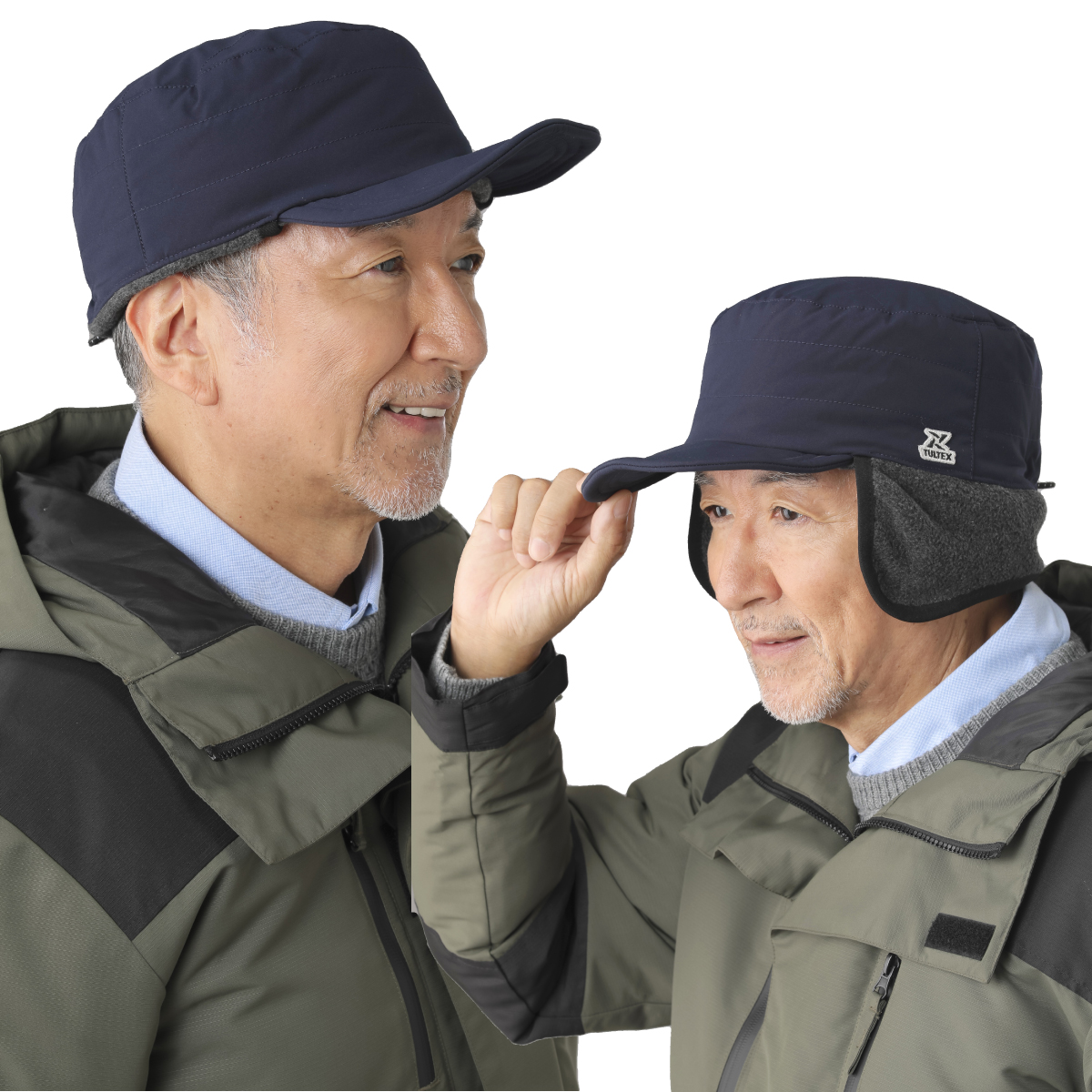 裏フリース撥水フライトキャップ