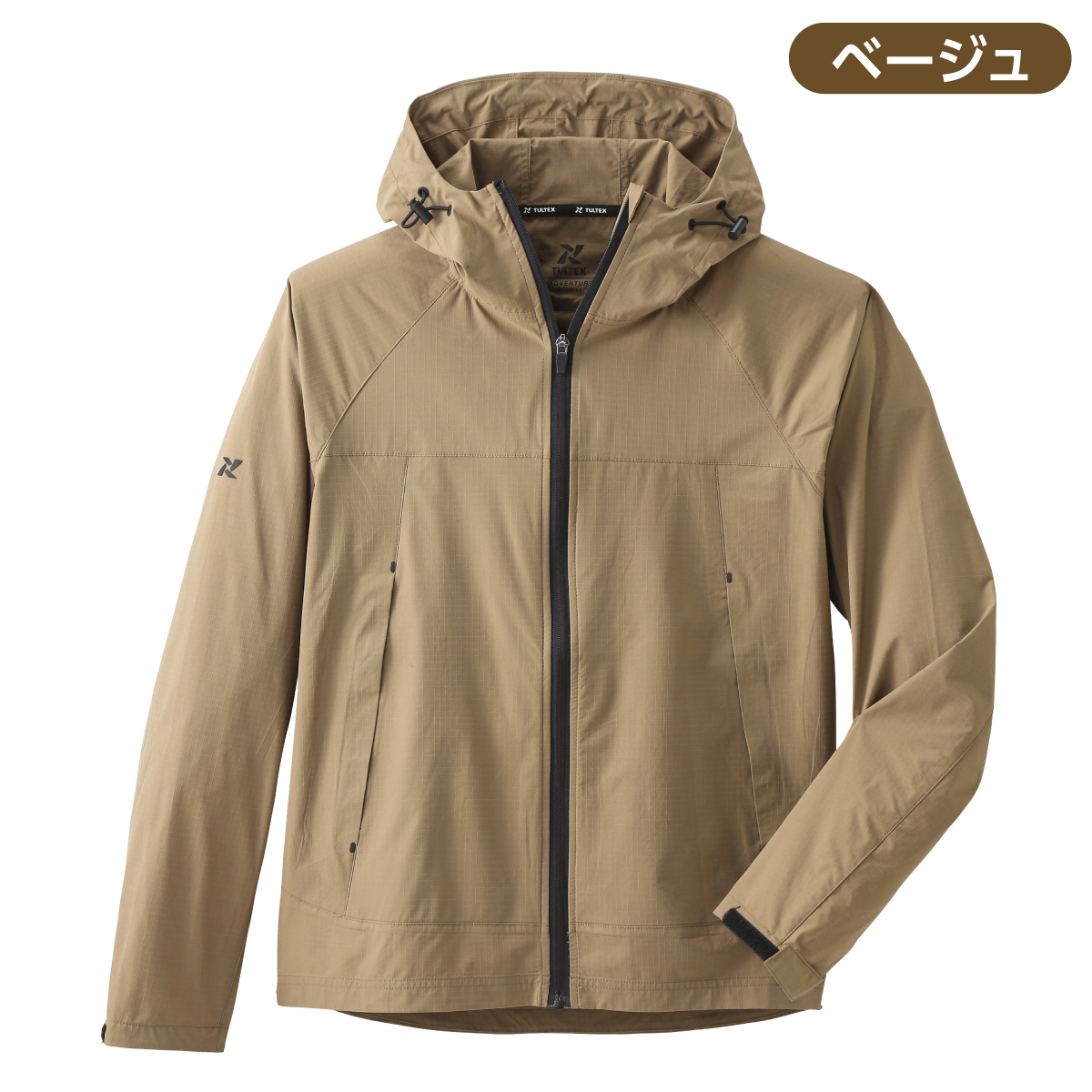 〈タルテックス〉3Dカットストレッチパーカー>