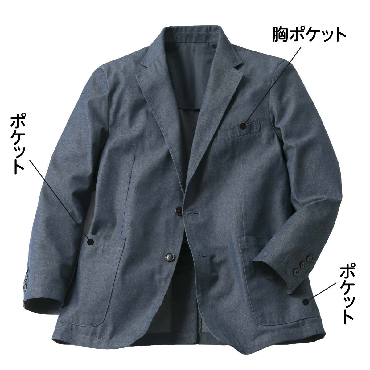 〈ピエルッチ〉デニムテーラードジャケット