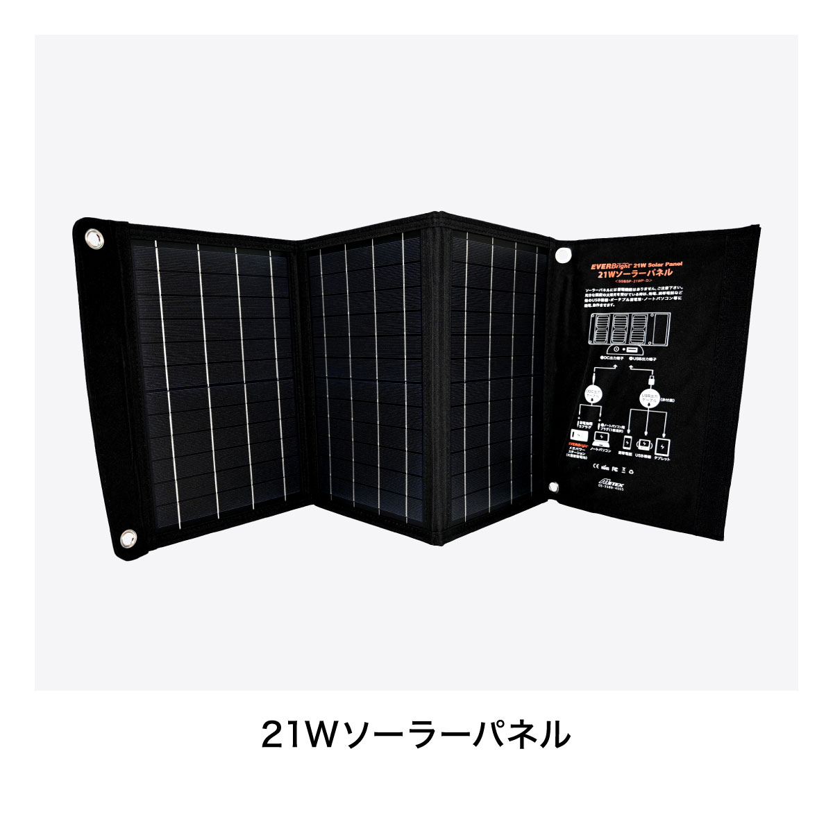 FMメガパワーステーションα＋21Wソーラーパネルセット