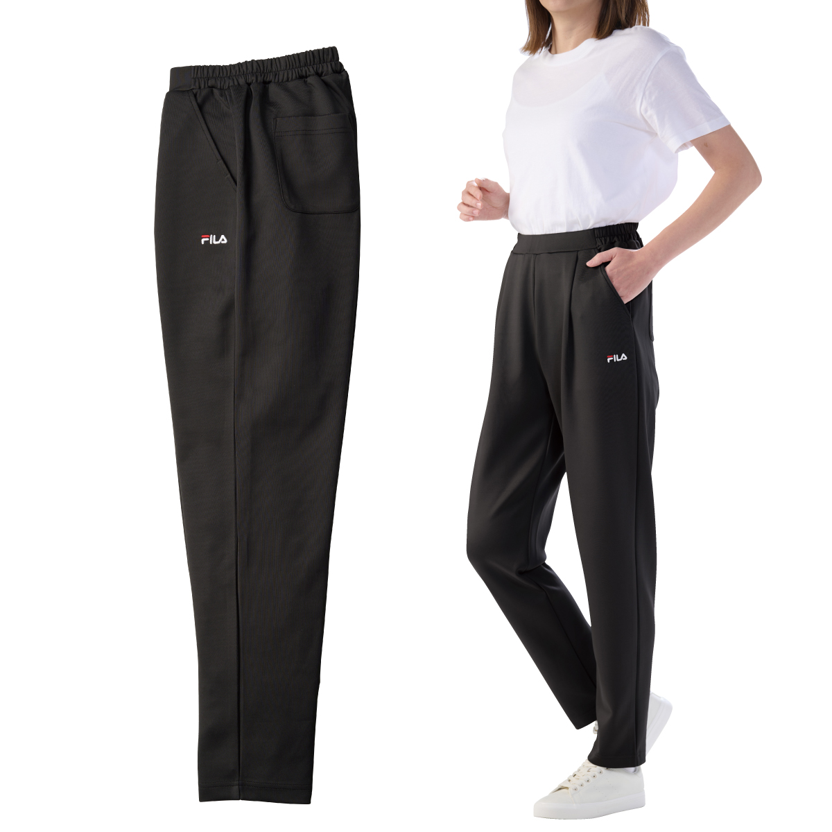 〈FILA〉タックテーパードパンツ