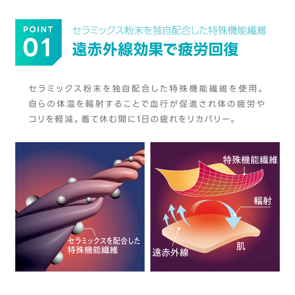 リカバリーケア メンズゆったり半袖シャツ