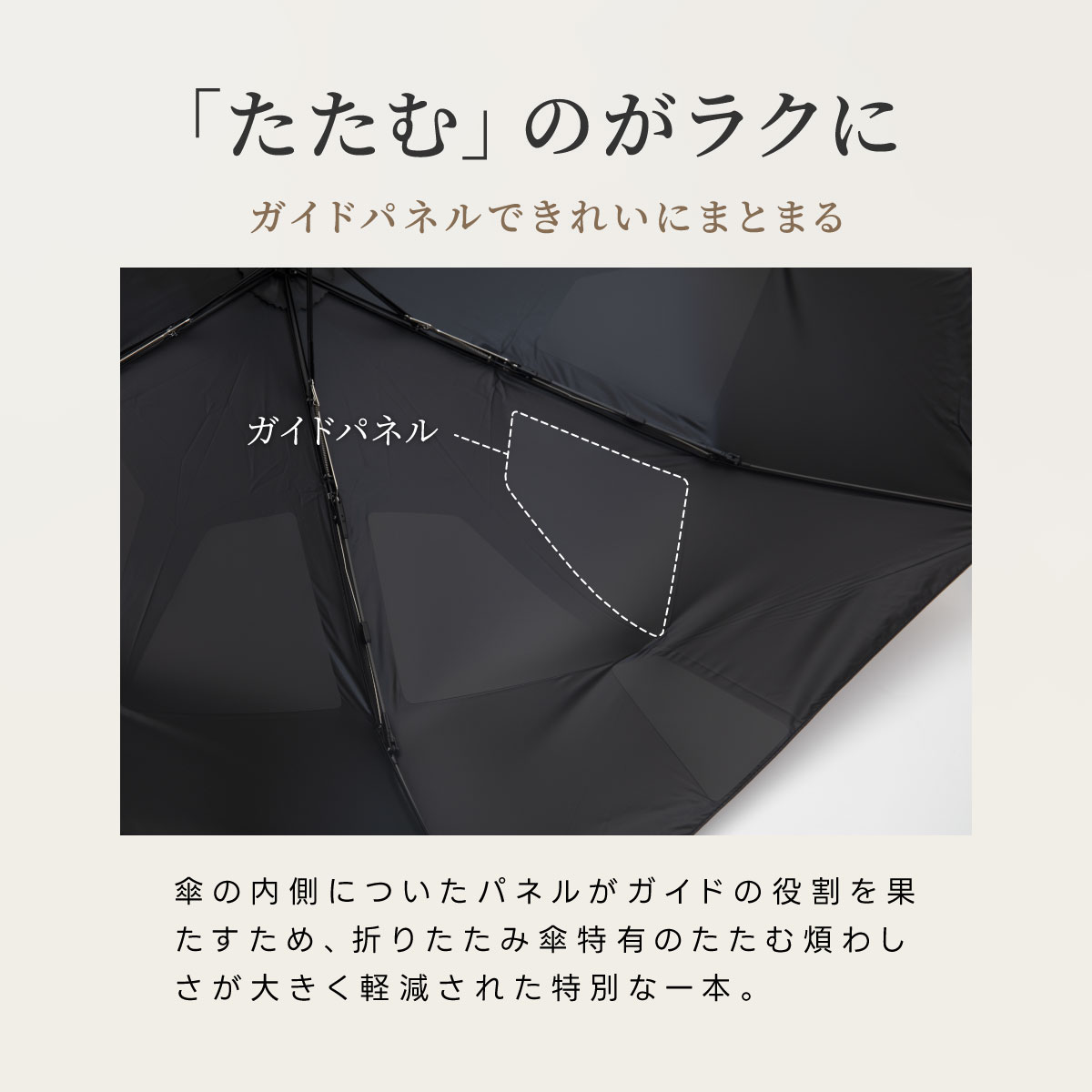 折りたたみ傘 超軽量パットフォールド arella